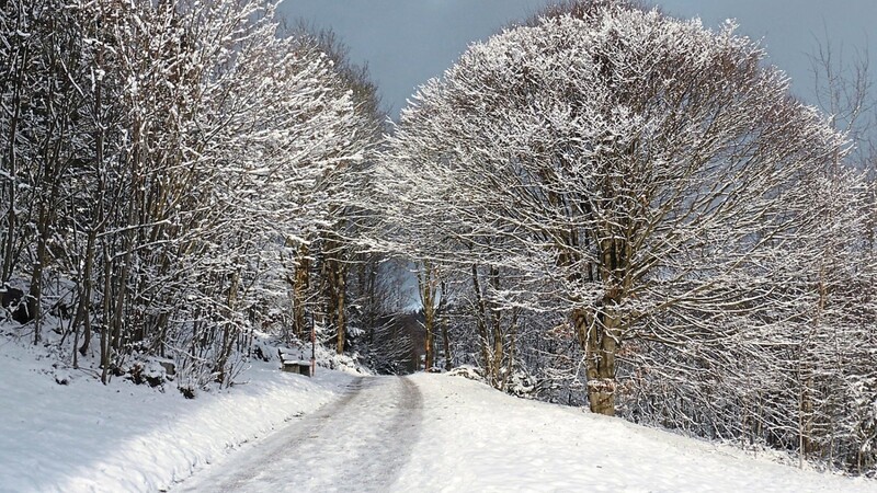 An und nach Weihnachten schneite es in den höheren Lagen auch im Landkreis.