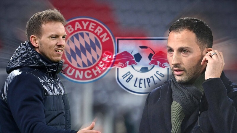 Kennen sich gut: Bayern-Trainer Julian Nagelsmann und RB-Coach Domenico Tedesco.