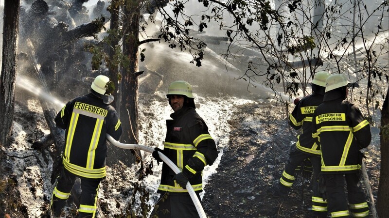 Etwa 200 Feuerwehrleute aus 28 Wehren kämpften gegen das Feuer.