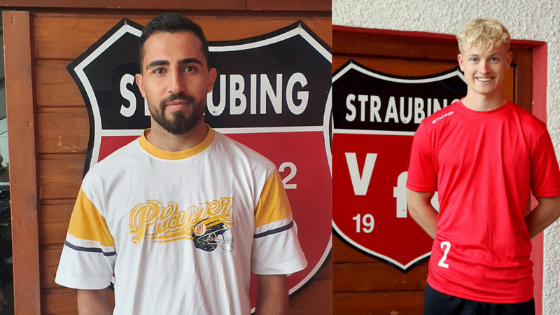 Neu beim VfB Straubing: Hikmat Abdulazeez (l.) und Marlon Nicklas.