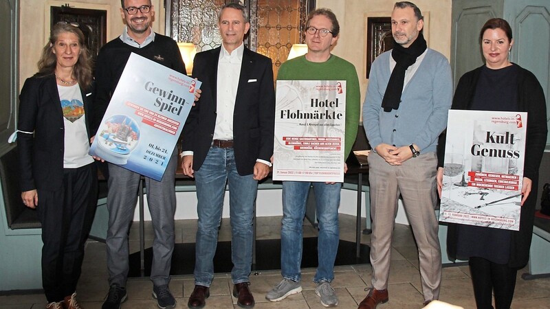 Der neue Vorstand des Hotelvereins: Kathrin Fuchshuber (v. l. ) , Martin Stadtmüller, Peter Birnthaler, Armin Günter, Prodromos Hatzifotiou und Annette Ebmeier stellen die neuen Projekte vor.