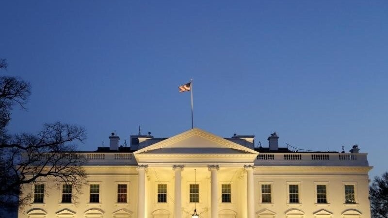 Blick auf das Weiße Haus in Washington.