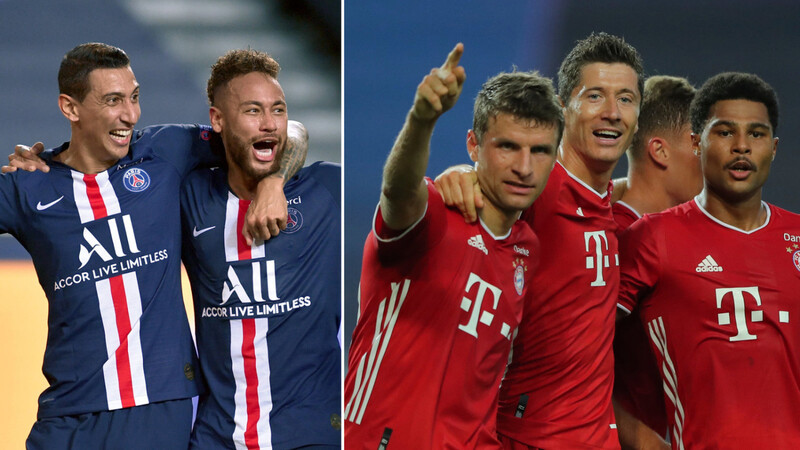 Wer setzt sich im Champions-League-Finale durch? Die Offensiv-Stars um Neymar und di Maria von PSG (l.) oder der FC Bayern mit Müller, Lewandowski, Gnabry und Co.?