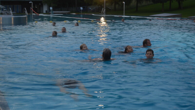 Das Stundenschwimmen ist eine echte Herausforderung für die Teilnehmer.