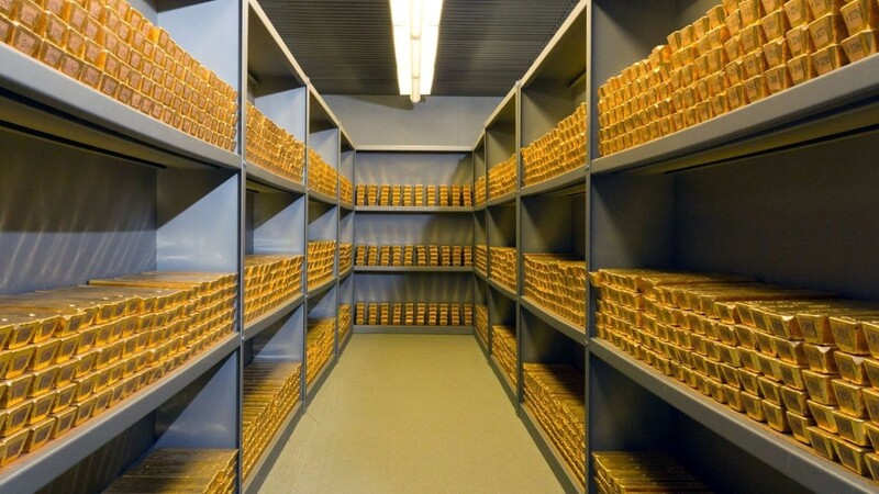 Frankfurt ist die größte Lagerstätte für Gold in Deutschland: 112.112 Barren liegen dort - insgesamt sind es knapp 1.403 Tonnen Gold.