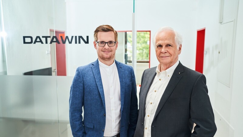 Geschäftsführer Johannes Boerboom (l.) und Datawin-Gründer Peter Schrittenlocher