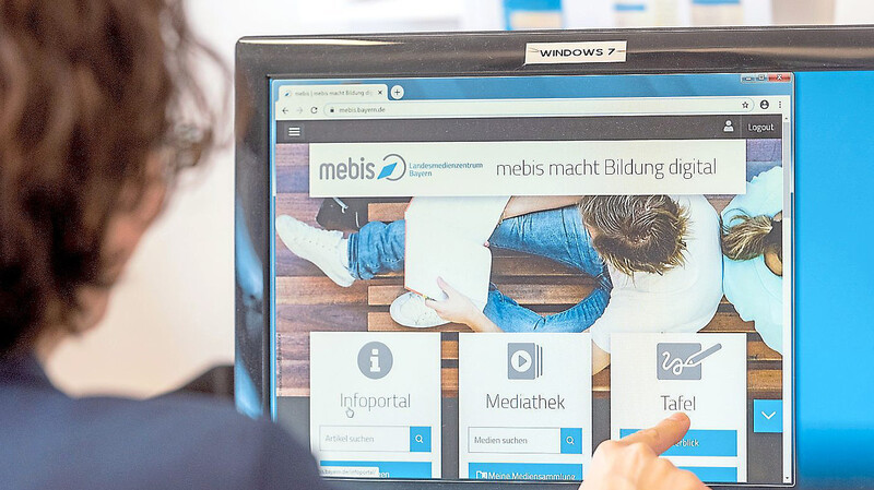 Am Donnerstag haben Schüler in Bayern erneut Schwierigkeiten, sich auf der Lernplattform Mebis anzumelden.