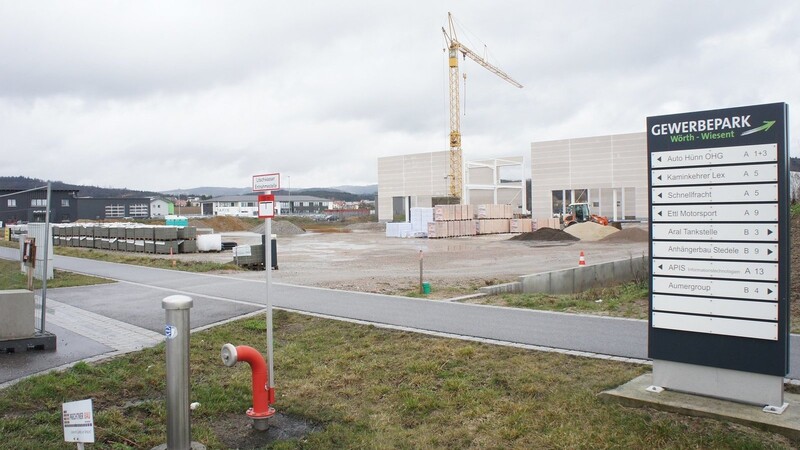 Für das Jahr 2019 werden aus den Grundstücksverkäufen im Gewerbepark Wörth-Wiesent Einnahmen in Höhe von 1,5 Millionen Euro erwartet.