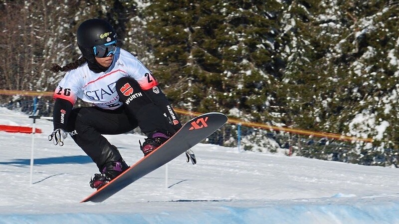 Hannah Ihedioha vom Ski-Club Dingolfing sorgt weiter für Furore im Snowboardcross.