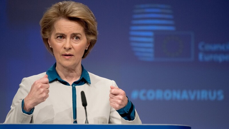 Kommissionschefin Ursula von der Leyen wünscht sich in der Corona-Krise ein koordiniertes Vorgehen der EU-Staaten.