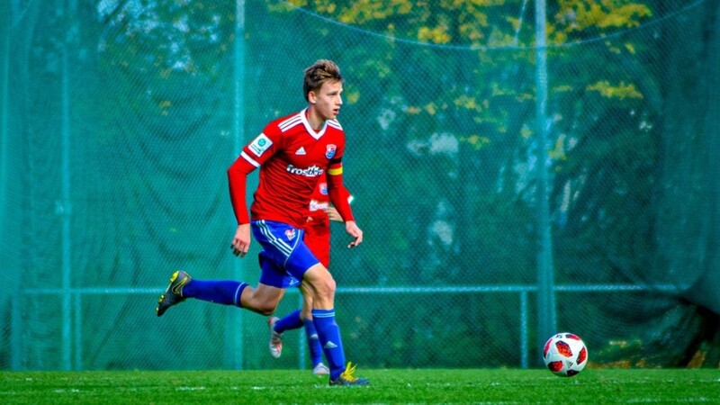 Der jüngste Spieler der 3. Liga: Viktor Zentrich von der SpVgg Unterhaching.