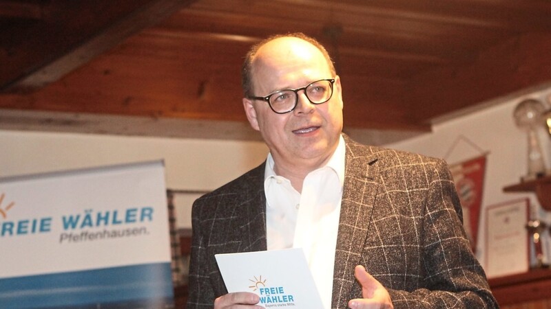 "Meine Heimat ist Pfeffenhausen, meine Heimat ist die Holledau", sagte Bürgermeisterkandidat Klaus Leopold beim Wahlkampfabschluss.