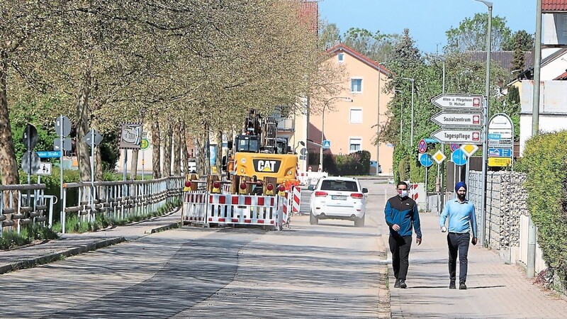 In dieser Woche wird dieser Teilbereich der Ebrantshauser Straße gesperrt.