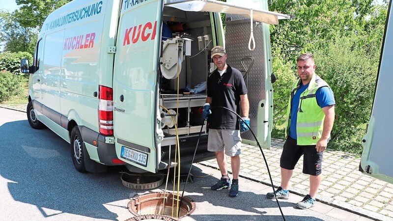 Mitarbeiter der vom Stadtunternehmen Mainburg beauftragten Kanaluntersuchungsfirma Kuchler haben in dieser Woche bereits einen Probelauf gestartet.