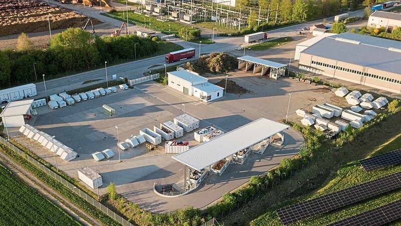Der Plattlinger Recyclinghof aus der Vogelperspektive: Noch finanziert das Duale System Deutschland den Betrieb mit. Ab 2022 könnte sich das ändern.