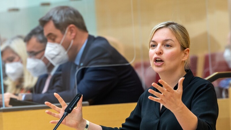 Oppositionsführerin Katharina Schulze von den Grünen gehörte am Dienstag im Landtag naturgemäß zu den lautesten Kritikern von Ministerpräsident Markus Söder.
