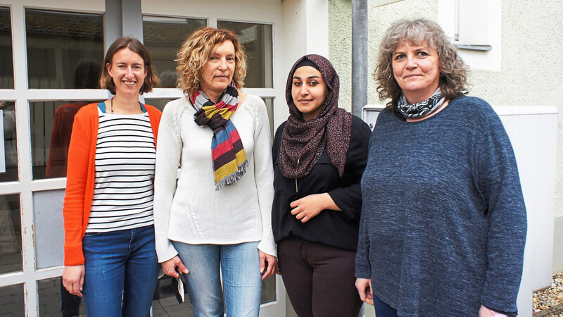 Julia Hinkelmann, Inga Khrushchova, Lelav Barakat und Angelika Süß (von links) haben sich über die Fala kennen und mögen gelernt.