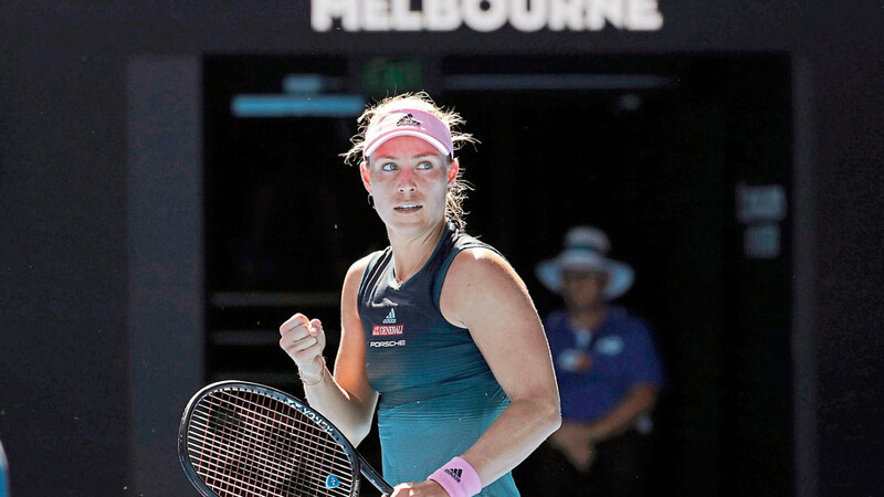 EINE SOLIDE LEISTUNG GEZEIGT hat Angelique Kerber, die mit ihrem Zweisatz-Sieg über Polona Hercog in die zweite Runde der Australian Open einzieht.