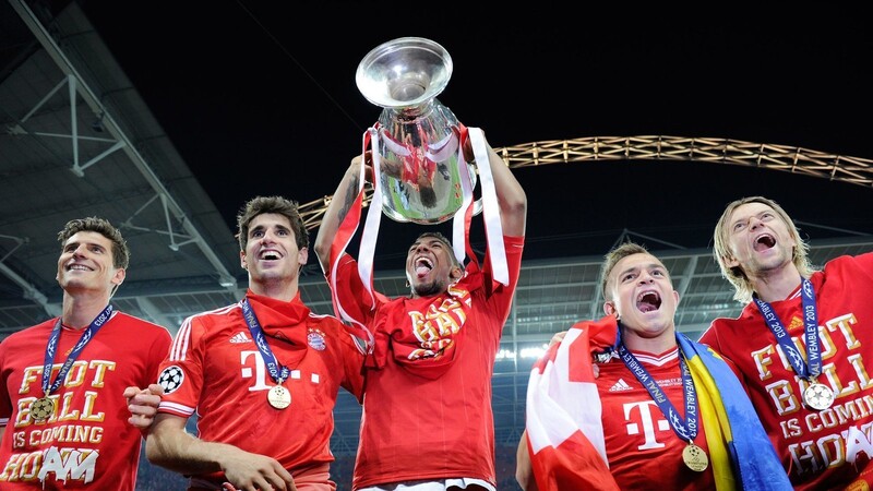 Auf dem Gipfel: Boateng (Mi.) als Champions-League-Sieger 2013.