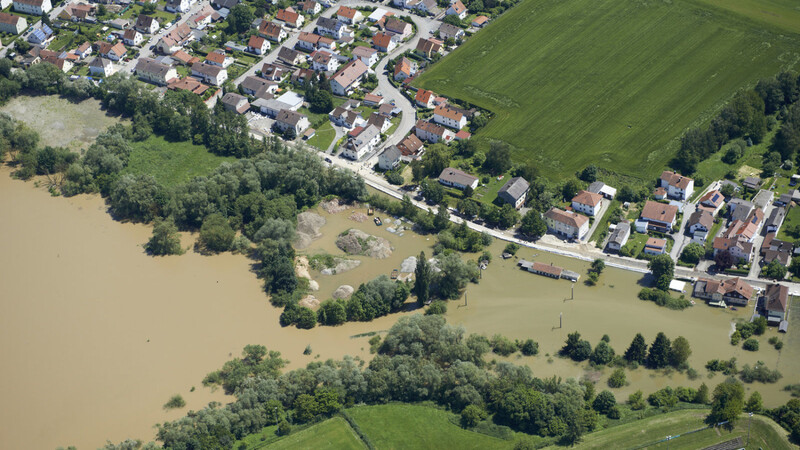 Blick auf die 2013 überfluteten Gebiete.
