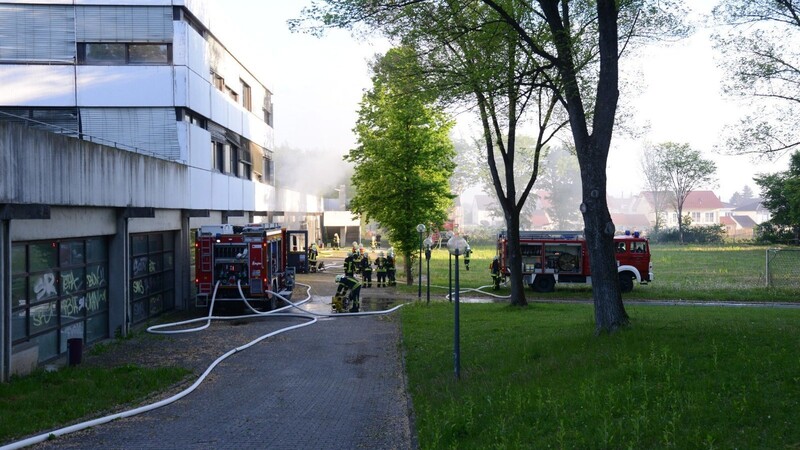Auch im ehemaligen Institut für Hörgeschädigte in der Eichendorffstraße hat es am Mittwochmorgen gebrannt.