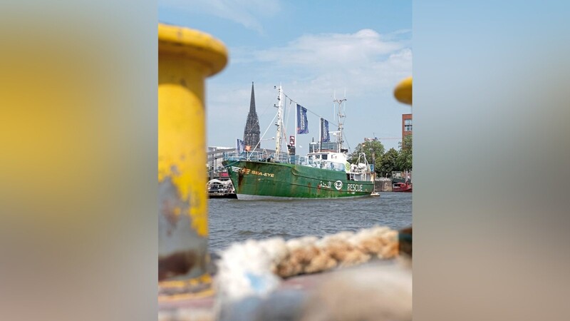 Neuer Einsatzort Hamburg: Das Rettungsschiff "Sea-Eye".  Foto: dpa
