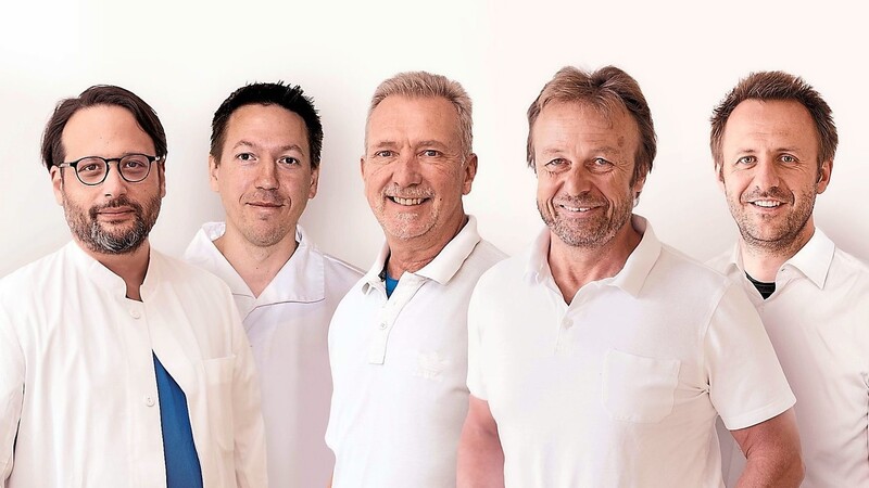Das Team des MVZ Ilmtalkliniken in Mainburg (v. l.): Mathias Grunner, Dr. Johannes Baumgartner, Dr. Robert Thüringer, Dr. Walter Brunner, Andreas Harrieder.