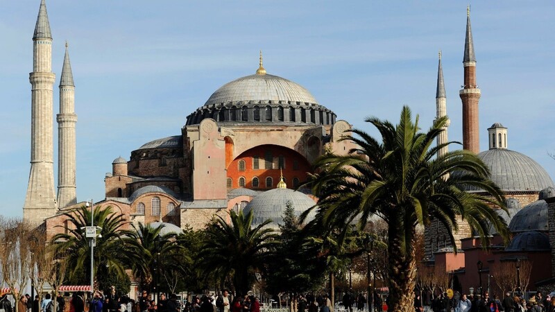 Die Hagia Sopia in Istanbul (Türkei), aufgenommen am 05.12.2012