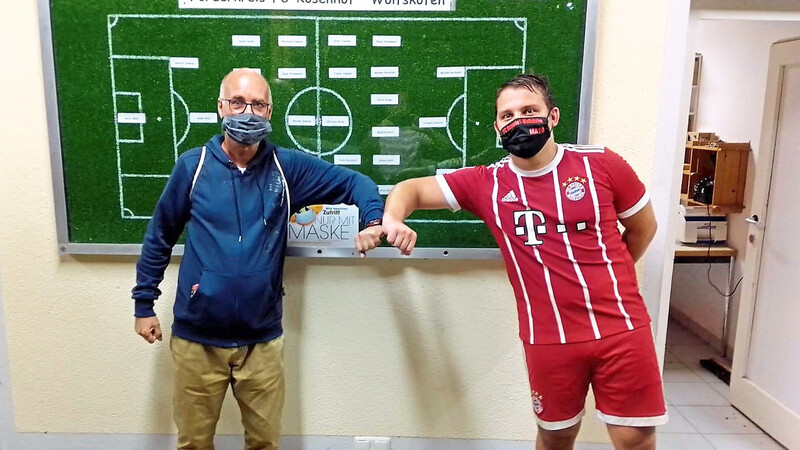 Der neue Rosenhof-Trainer Frank Linkohr (links) mit Abteilungsleiter Maximilian Achhammer.