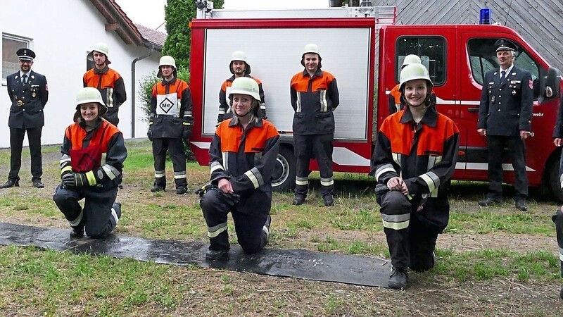 Die erste Gruppe der Feuerwehr Rieding stellte sich erfolgreich der Leistungsprüfung.