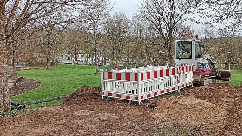Im Bad Kötztinger Kurpark wurden zwei Kanäle von insgesamt 85 Meter Länge verlegt