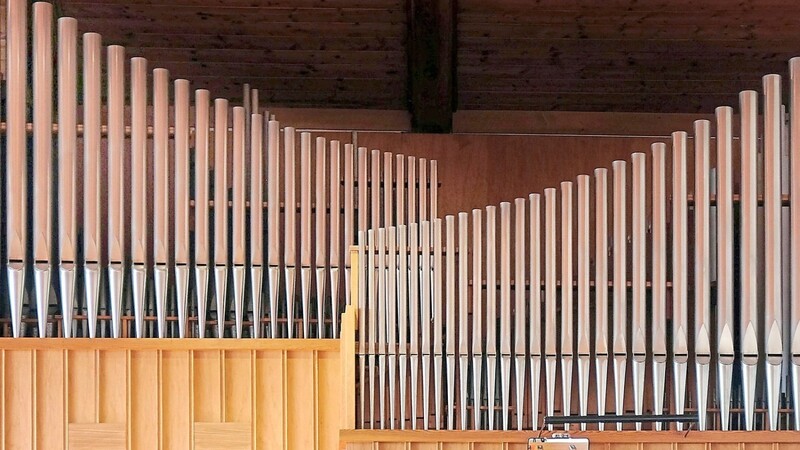 Die Orgel in der evangelischen Christuskirche.