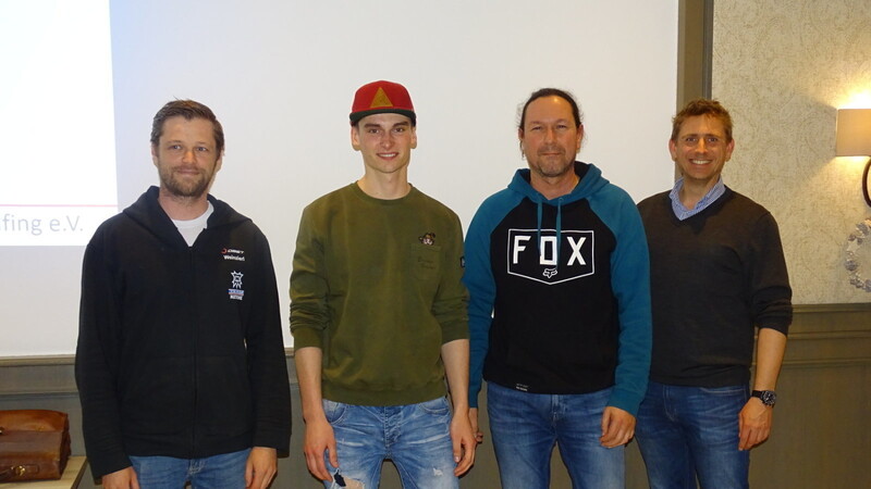 Die Vorstandschaft des MSC Dingolfing: Daniel Weinzierl (von links), Michael Härtel, Michael Gangl und Andreas Mossandl.