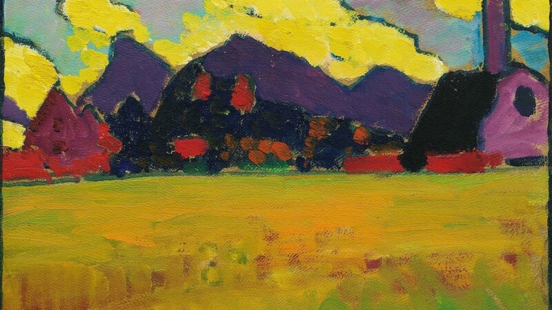 Alexej von Jawlensky "Landschaft bei Murnau (Gelbe Abendwolken)" (um 1910).