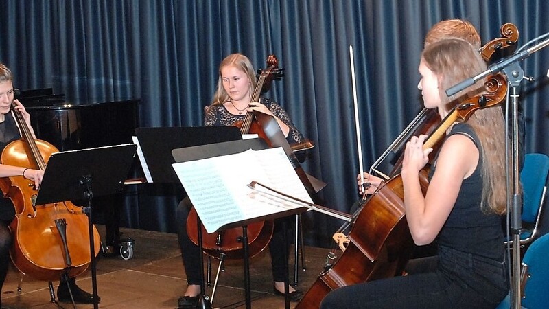 Das Cello-Quartett der Berufsfachschule für Musik.