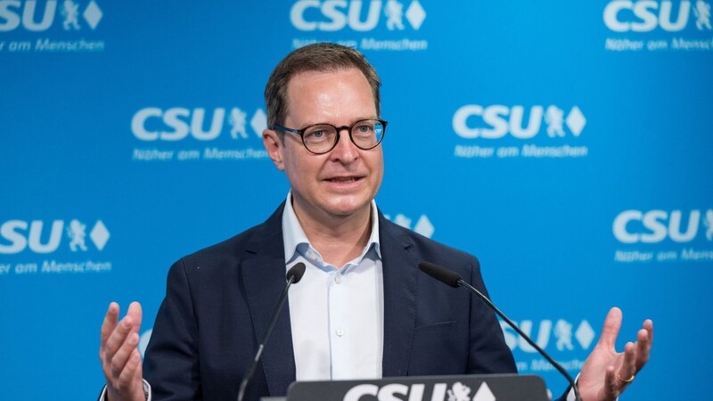 CSU-Generalsekretär Martin Huber in der CSU-Landesleitung.
