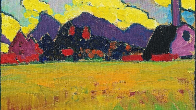 Alexej von Jawlensky "Landschaft bei Murnau (Gelbe Abendwolken)" (um 1910)