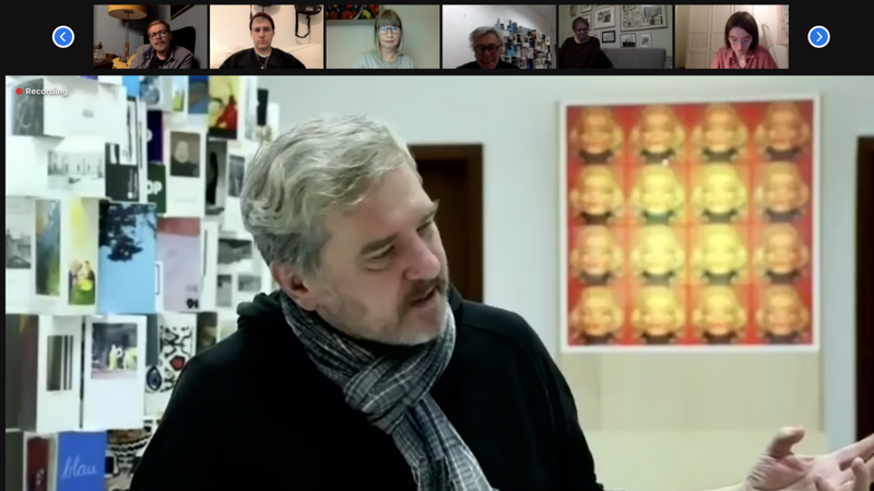 Peter Lang sprach in einem Video über die herausragende Bedeutung von Peter Dorn für die Kunstszene über Regensburg hinaus. Der 82-Jährige sei bis heute ein Vorbild für viele junge Kollegen, so Peter Lang.