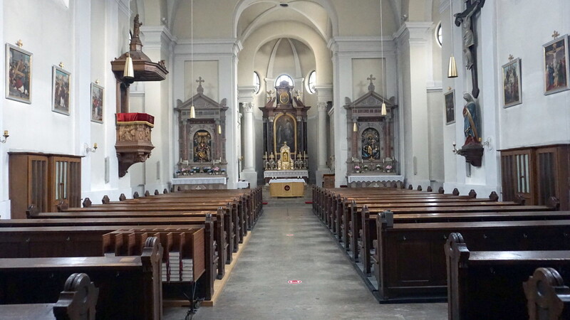 Der Innenraum der Theresienkirche. Eine Profanierung könnte vom Bischof vorgenommen werden.