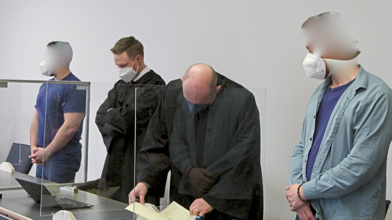 Gegen die Angeklagten Jürgen P. (links.) und Thomas A. (rechts) erging am Donnerstag das Urteil.