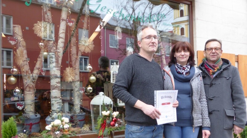 Das "schönste Weihnachtsschaufenster" in Viechtach war im letzten Jahr bei Blumen Eisele zu entdecken.