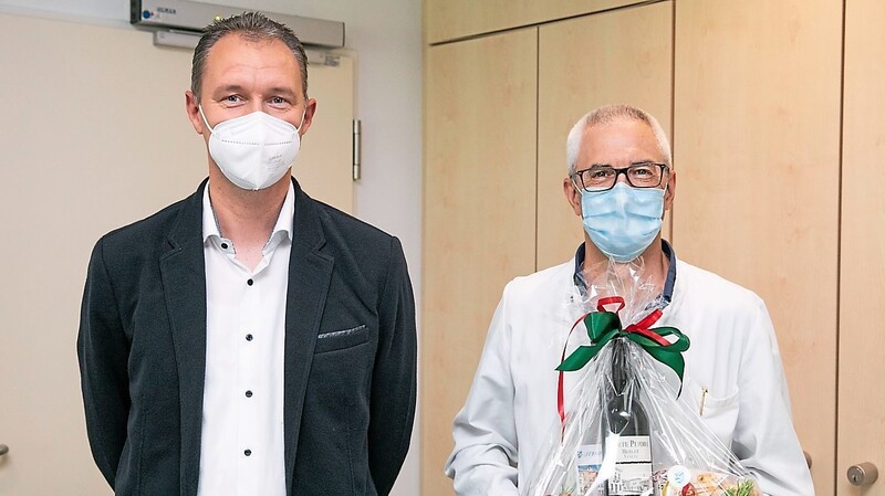 Neue Doppelspitze: Prof. Florian Löhe (rechts) ist gemeinsam mit André Naumann interimistischer Geschäftsführer des Klinikums.