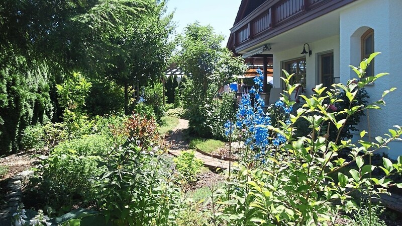 Eine verwunschene Gartensituation findet sich im Garten von Claudia Stein in Münster.