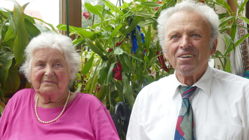 Katharina und Eduard Wolloner an ihrem 65. Ehejubiläumstag.