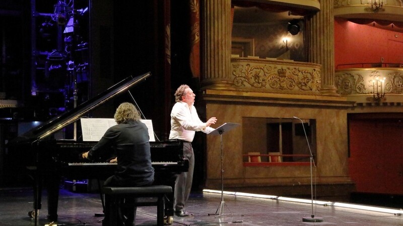 Christian Gerhaher und Gerold Huber beim Montagskonzert im leeren Nationaltheater.