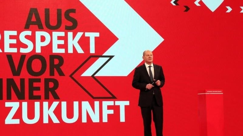 SPD-Kanzlerkandidat Olaf Scholz findet: "Eine weitere von CDU und CSU geführte Regierung wäre ein Risiko für Wohlstand und Arbeitsplätze.".