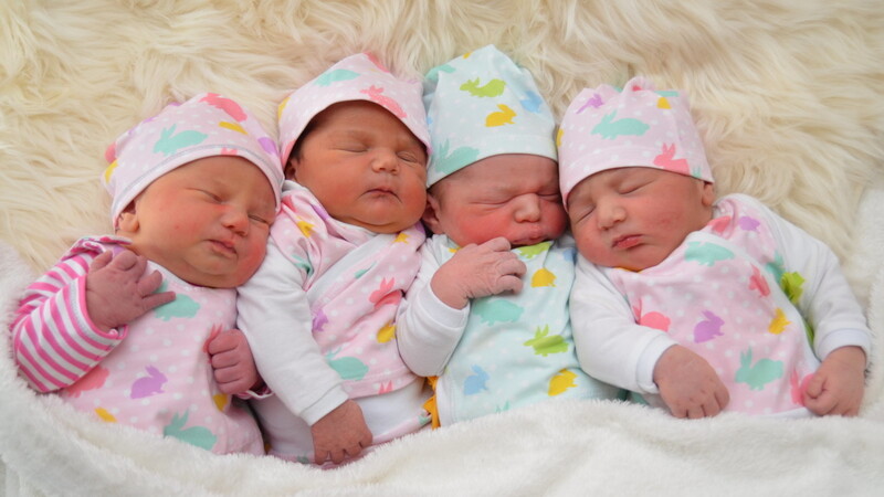 Vier Babys haben über die Feiertage das Licht der Welt erblickt.