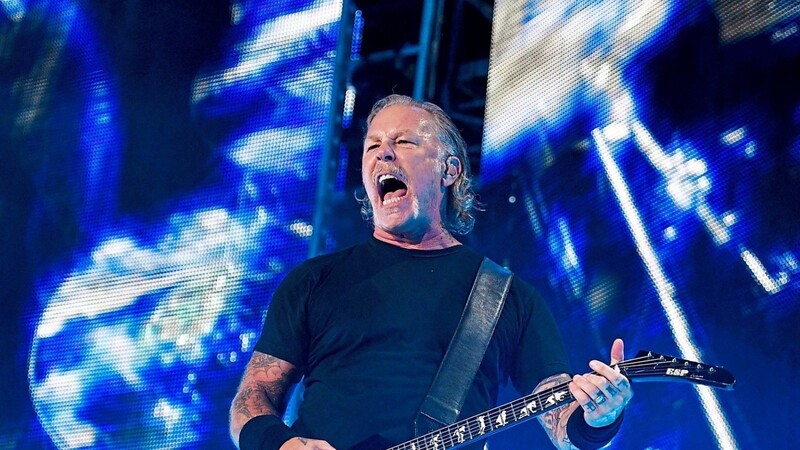 Sänger und Gitarrist James Hetfield