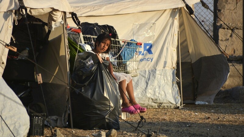 Nach dem Brand im Lager in Moria gibt es nun ein neues temporäres Flüchtlingslager auf der Insel Lesbos.