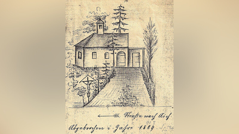 Die 1839 durch Frater Sebastian Paul Zeilbeck errichtete Klause im Garten von Maria Hilf.